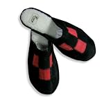 Easy USA - Mens Slipper, Black, Red