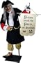 Life Size Free Standing Pirate Host Halloween prop