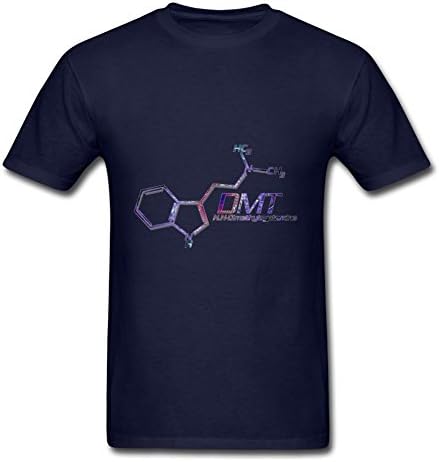 Personalized Dmt Color Cotton Men Chic Large T-shirt Navy