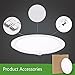 ProGreen 9W Flat LED Panel Light Lamp, Dimmable Round Ultrathin LED Recessed Downlight, 720lm, Neutral White 4000K, Cut Hole 4.9 Inch, Panel Ceiling Lighting with 110V LED Driver