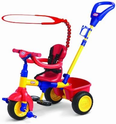 Three Stages To Grow With Child - Parent Push Trike, Parent Guided Trike And Kid Powered Trike - Little Tikes 3 in 1 Trike Red