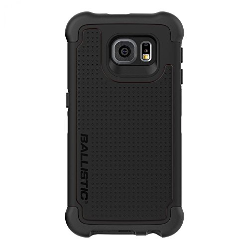 BALLISTICGalaxy S6 Case [Tough Jacket ] Heavy Duty Six-sided Drop Protection [Black] 7ft Drop Test Certified Case, Rugged Protective Case for Samsung Galaxy S6