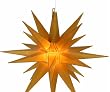 14" Lighted Yellow Moravian Star Hanging Christmas Light