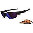 Oakley Fast Jacket Men's Sport Designer Sunglasses w/ Free B&F Heart Sticker - Polished Black/G30 Iridium, Persimmon