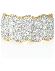 Diamond Antique Style 18k Two Tone Gold Ring