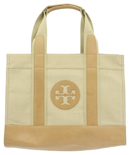 Tory Burch Monogramming Tory Tote Italian Khaki Handbag