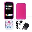Cuffu iPod Touch 2 (2nd Generation) 3 in 1 Bundle Deal Pink Skin Cover , Home Charger w Premium iPod Earphone Only $2.98 in Shipping - Great Gift Set Cuffu iPod Touch 2 (2nd Generation) 3 in 1 Bundle Deal Pink Skin Cover , Home Charger w Premium iPod Earphone Only $2.98 in Shipping - Great Gift Set