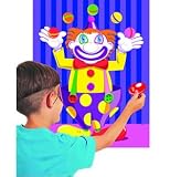 Game Stick the Nose on the Clown 1 pc ,Stick the Nose on the Clown, Includes: 16 self-stick noses; 15 1/2 inch x 19 1/2 inch Game Sheet; Blindfold; Instructions.