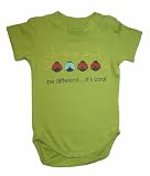 Gizmoroo - Organic Cotton Baby Body - Be different it's cool Ladybirds 3-6 months