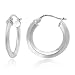 Sterling Silver Tarnish-Free 1.5mm x 15mm Knife-Edge Hoop Earring