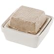 Square Ceramic Soap Dish with Removable Dish