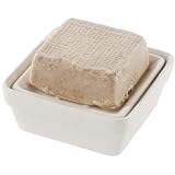 Square Ceramic Soap Dish with Removable Dish