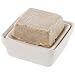 Square Ceramic Soap Dish with Removable Dish