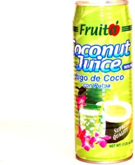 Fruita Coconut Juice with Pulp (Jugo De Coco Con Pulpa) - 17.5fl Oz (Pack of 1)