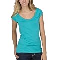 Mossimo Supply Co. Short Sleeve V-Neck Value Tee - Turquoise Nova