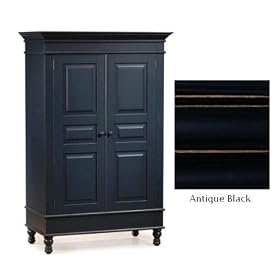 Alligator Enterprises 17000MDB Monterey Armoire in Antique Black by Alligator Enterprises
