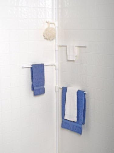 Bathroom Pole Stand Towel Caddy Rack Clothes Hanger Holder Dryer Tower Home NEW