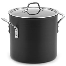 Calphalon Commercial Hard Anodized 12-Quart Stock Pot and Cover 