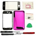 FREE Opening Tool & Pink Sim Tray! 100% Brand New CHROME/REFLECTIVE/MIRROR Sweet PINK FULL Complete Housing /Facia /Fascia /Cover/ Case for Apple iPhone 3G <8GB 16GB> (2nd Generation) More than 50% DISCOUNT!