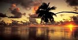 Aitutaki Lagoon, Cook Islands Art Poster PRINT Hendrie 40x20