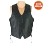 Leather Vests - Mens Leather Motorcycle Vest MV103