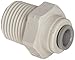 John Guest Acetal Copolymer Tube Fitting, Straight Adaptor, 3/8