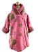 Corky Pink Morning Glory Wrap Swing Coat