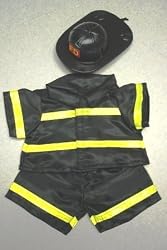 Traditional Firefighter Uniform fits 12" Snuggl'ems, most Webkinz, Shining Star and 8"-10" Make Your Own Stuffed Animals