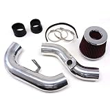05 06 SAAB 9-2X 2.5L Turbo JDM Style Polish Cold Air Intake + Red Filter by Generic Product
