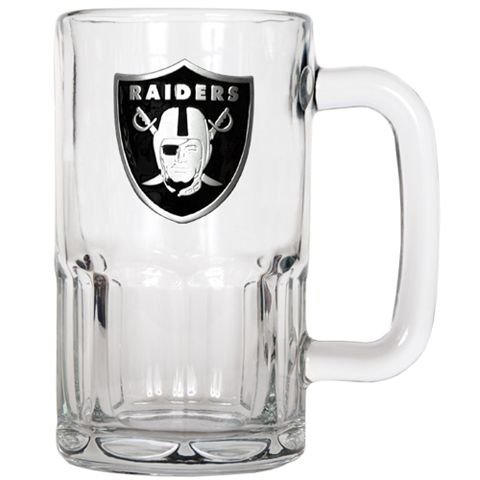 Oakland Raiders Large Glass Beer Mug