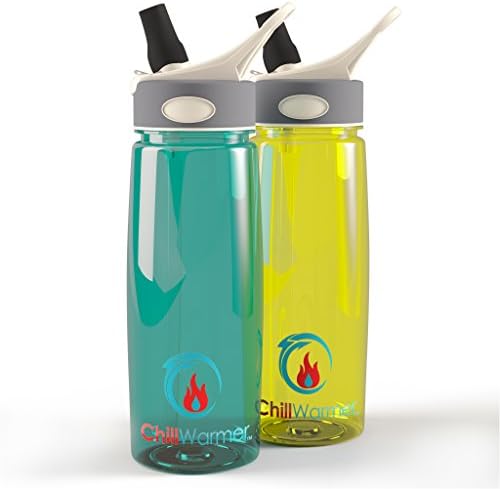 Best of Class BPA Free Sports Water Bottle - Complete with a Soft Bite Valve & Fast Flow Flip Straw - Tritan Plastic - Eco-friendly - Available in 2 Great Colors - Dishwasher Safe & Spill Proof - Lifetime Replacement Guarantee - Lose Weight By Drinking Water in a ChillWarmer HydroValve Sports Water Bottle!