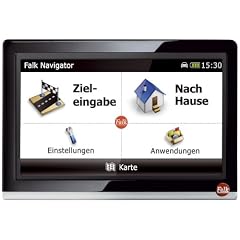 Falk PUR 550 (12,7cm (5 Zoll) Display, Europa 44, XXL Bedienelemente, XXL Schriften, Speziell angepasste Kontrastwerte, Falk Karten Service zum Vorzugspreis, Routenticker, Echt Sicht Pro, TMC, TTS)