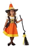 Toddler and Girls Candy Corn Witch Costume