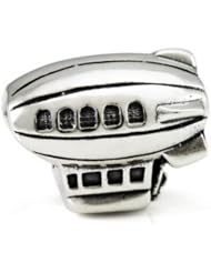 Sterling Silver Blimp Ohm Bead Charm ahr008