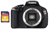 Canon EOS T3i Digital Camera Body + Transcend 16 GB Class 10 SD Card -New U ....