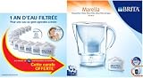 Brita - 103740 - Lot 1 an - Carafe - Marella Blanche soit : 12 Cartouches Maxtra achetées + 1 Carafe Marella Blanche OFFERTE
