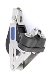 Nautos #92313-Classic line 39 MM -SINGLE SWIVEL WITH CAM AND BECKET- 39 mm sheave-long lasting characteristics.Sailboat block