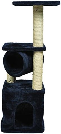 ShOpPeRcHoIcE Deluxe Cat Tree 36" Condo Furniture Scratching Post Pet House (NAVY BLUE)