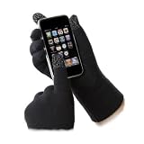 Touchscreen Gloves Mens - Black