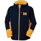 Michigan Columbia Men's Play Action Softshell Jacket