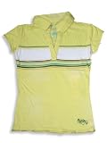 Jade - Girls Short Sleeved Top, Yellow, White, Green