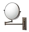 Classic Wall Mount 5X to 1X Magnifying Mirror, Diablo Bronze