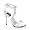 White Satin/Clear
