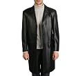 BGSD Men's New Zealand Lambskin Leather Walking Coat