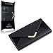 iPhone 6S Case, Terrapin Trendy iPhone 6S Wallet Purse Style Case for iPhone 6 / 6S (Black Ostrich Ponyskin)