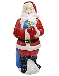 Home: Lighted, Light Up, Christmas Indoor/Outdoor Yard or Lawn Decorations (34" Santa Claus) - General Foam
