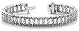 18k White, Filigree Diamond Candlestick Bracelet, 2.05 3.99 ct. (Color: HI, Clarity: SI2) 41Sa4v7niFL. SL160 18k White, Filigree Diamond Candlestick Bracelet, 2.05 3.99 ct. (Color: HI, Clarity: SI2)
