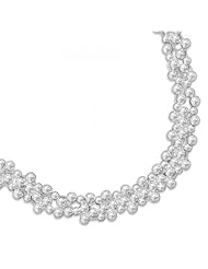 MMA Silver - 16 inch 4 Strand Necklace with 4mm and 5mm Beads