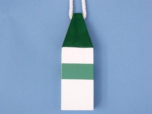 Wooden Dark Green Maryland Crap Trap Buoy 8" Nautical buoy, beach decorating, decorative wooden buoy, beach décor ideas, crab buoy decoration