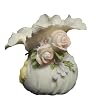 5.5" Porcelain White Floral Wedding Bud Vase Gift